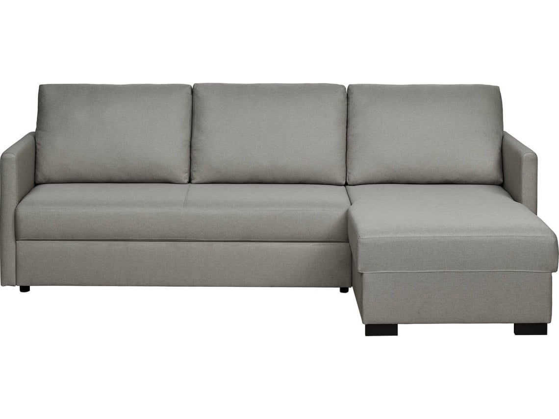 Sofá Chaise Longue DORMUS Ria Chaise Cinzento (89 x 144 x 234 cm)
