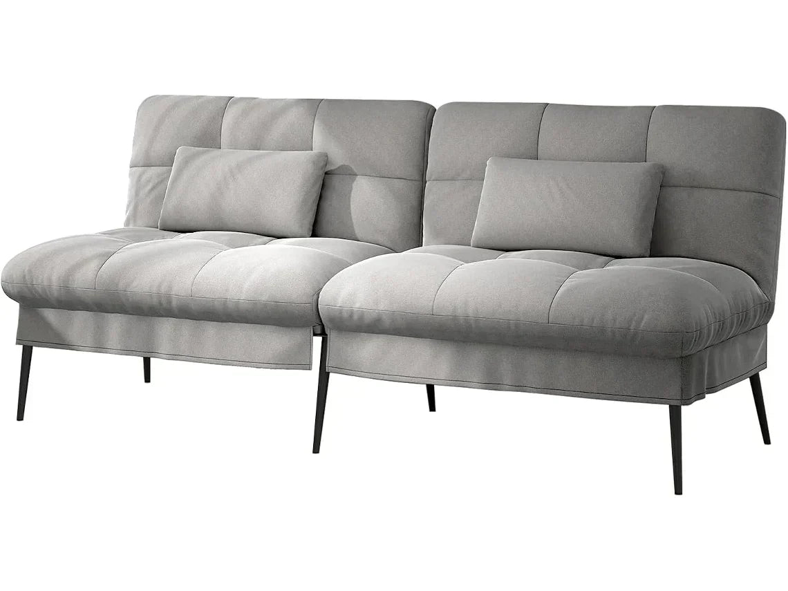 Sofá-Cama com Função de Dormir COMHOMA,Sofá de Hóspedes de 3 Lugares C