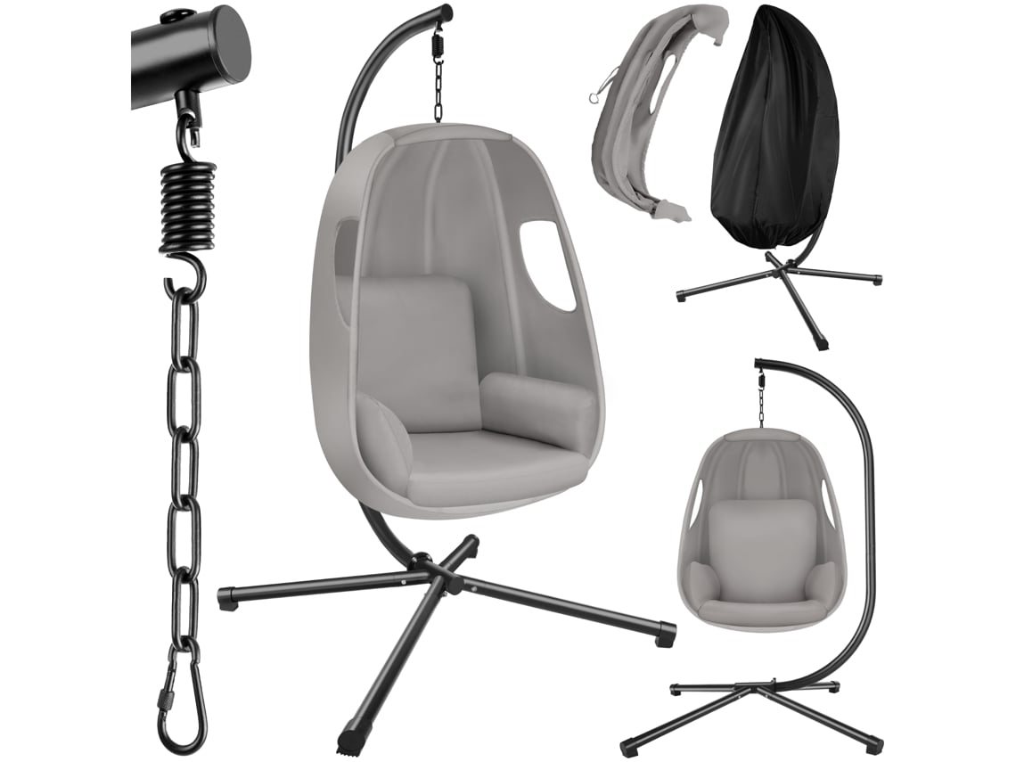 Cadeira Suspensa Anika com Suporte e Almofada 160Kg TECTAKE